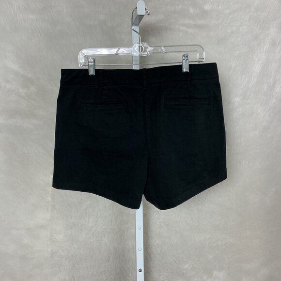J. Crew 4" Stretch Chino Black Shorts Plus Size 14 NWT - Picture 2 of 6